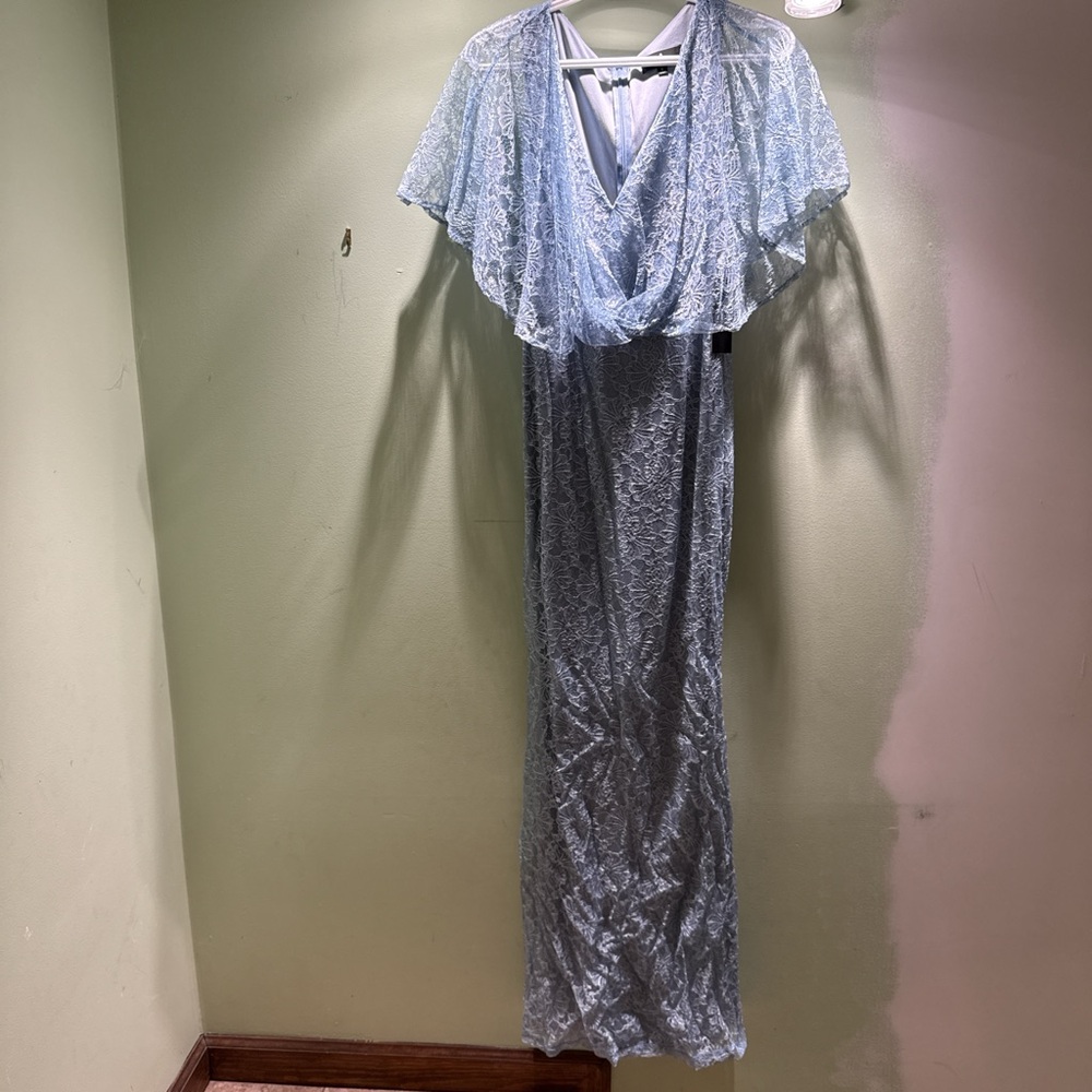 Lulu's Light Blue Lace Dress